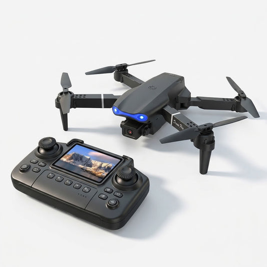 E99 PRO Foldable Drone With 4.91-Inch Screen Controller