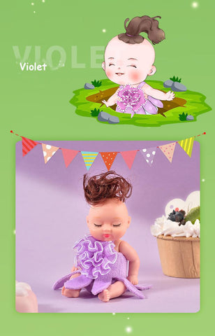 6-Piece Sleeping Princess Doll Gift Set