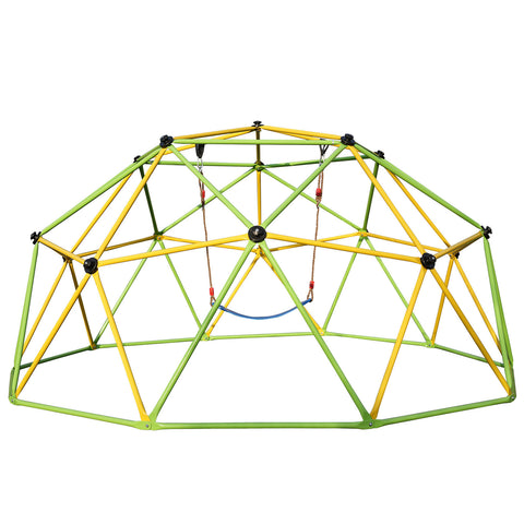 10-Foot Dome Climbing Jungle Gym with Hammock