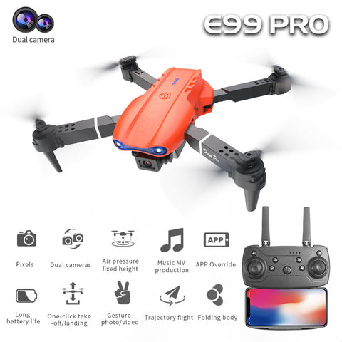 E99Pro Dual Camera Quadcopter Drone with Dual Battery