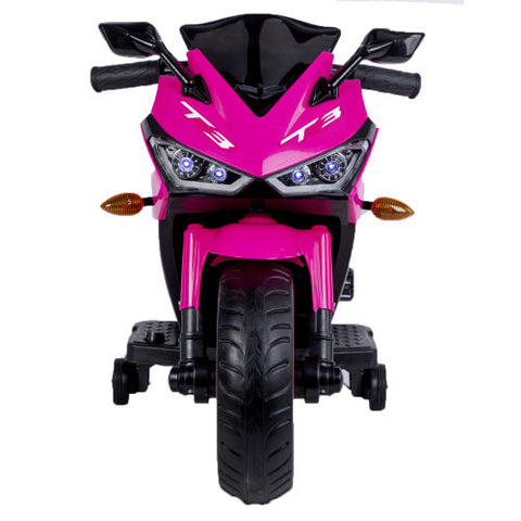 12V Electric Ride-On Motorcycle with Training Wheels