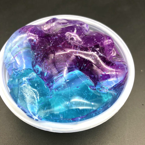 Gradient Multicolor Crystal Mud Slime for DIY Crafting