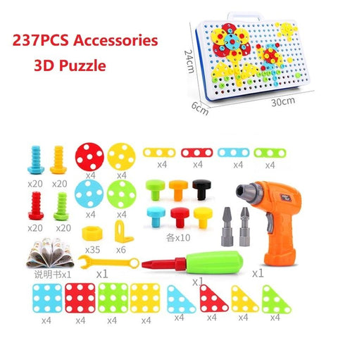 Creative Drill Screws Educational Building Blocks Set