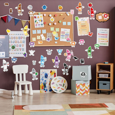 50-Piece Bulletin Board Classroom Decoration Cutouts Set