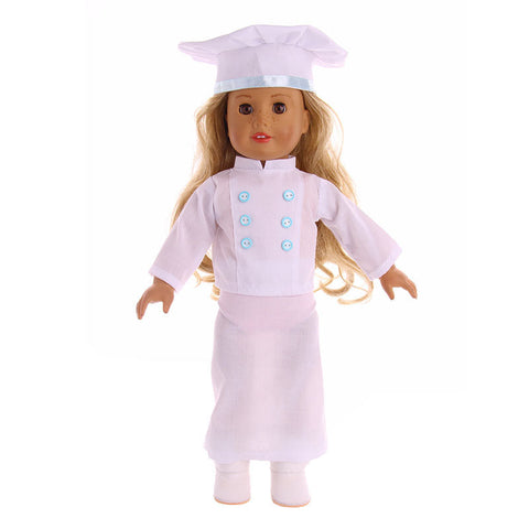 Chef Clothes Outfit Accessories for 18-Inch Dolls