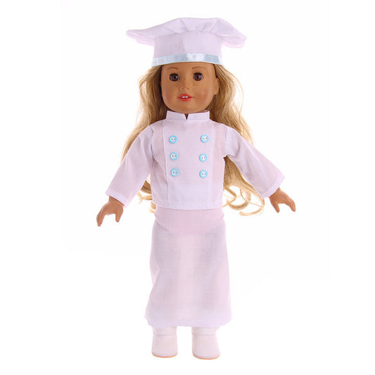 Chef Clothes Outfit Accessories for 18-Inch Dolls