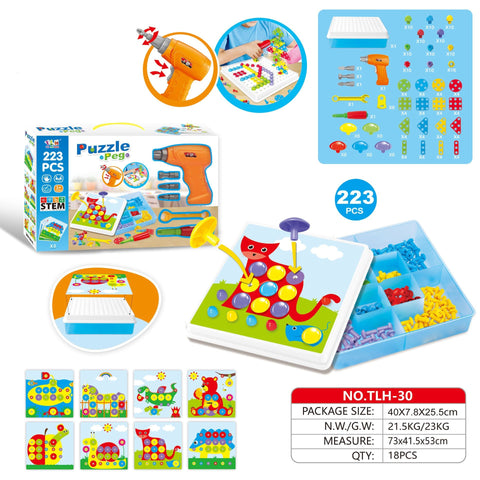 Creative Drill Screws Educational Building Blocks Set