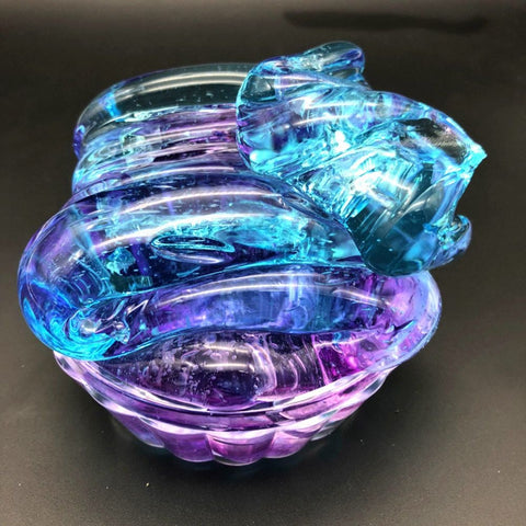 Gradient Multicolor Crystal Mud Slime for DIY Crafting