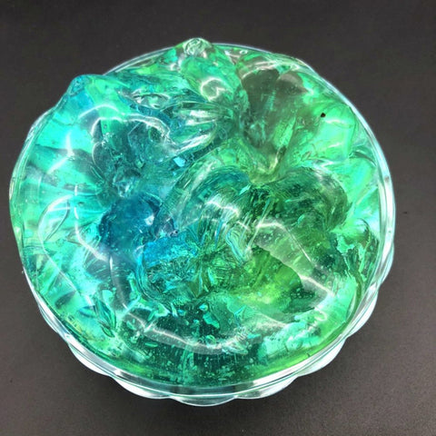 Gradient Multicolor Crystal Mud Slime for DIY Crafting