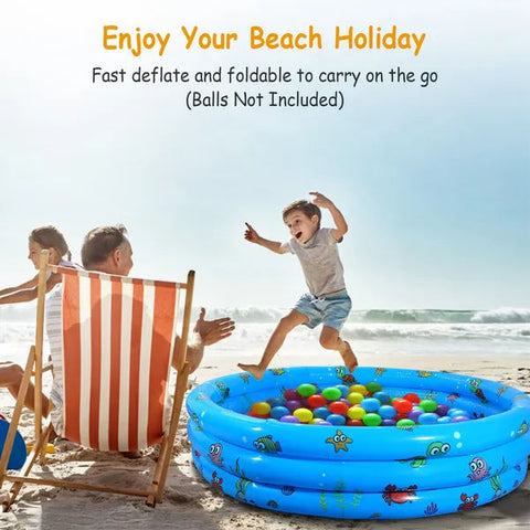 51x13 In Inflatable Swimming Pool for Kids