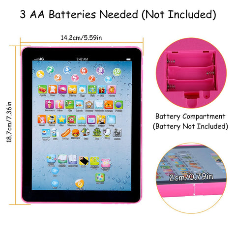 Baby Learning Tablet Educational Mini Pad for Ages 1-6