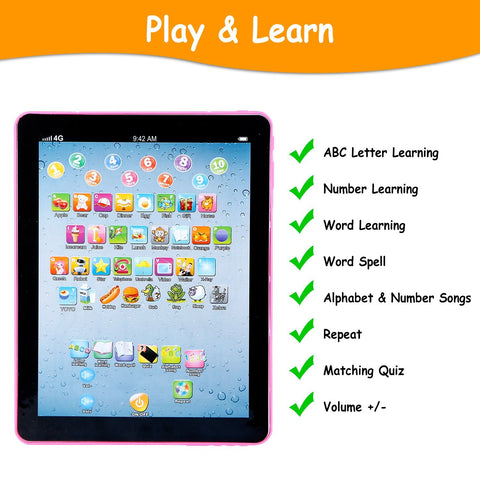 Baby Learning Tablet Educational Mini Pad for Ages 1-6