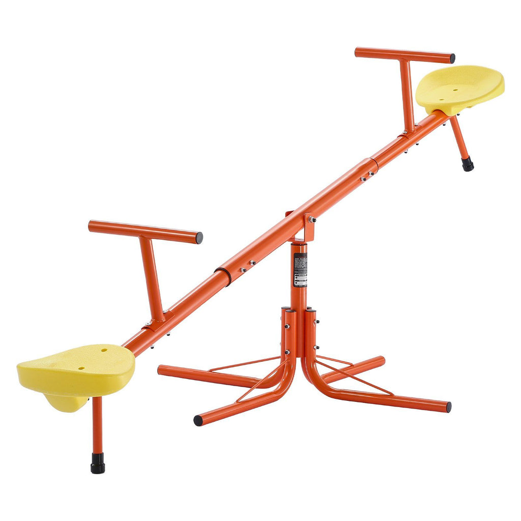 Kids 360-Degree Swivel Teeter Totter Seesaw with 100 lb Capacity