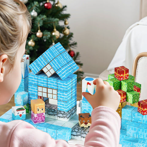 150-Piece Magnetic Blocks Glacier Castle Set