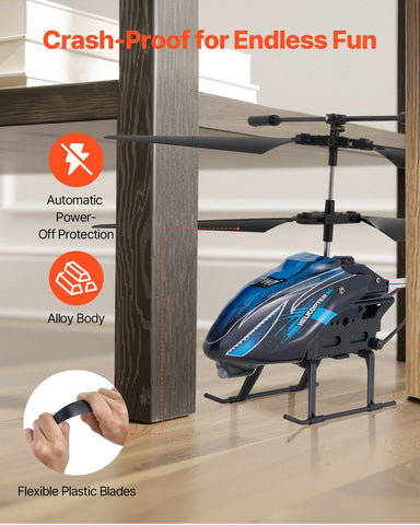 3.5-Channel RC Helicopter with Gyroscope and LED Lights
