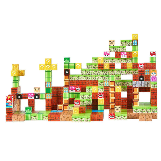 100-Piece Magnetic Building Blocks STEM Montessori Sensory Toys Set