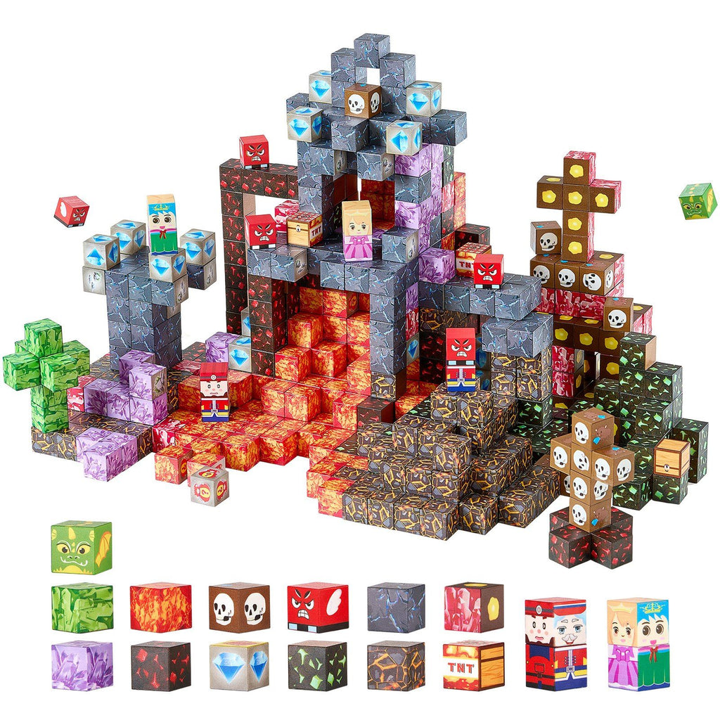 150-Piece Dark Castle Magnetic Building Blocks Set