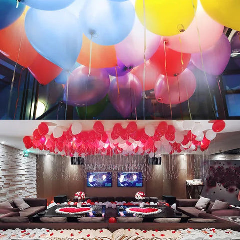 6-Piece Multicolor LED Light-Up Balloons Pack