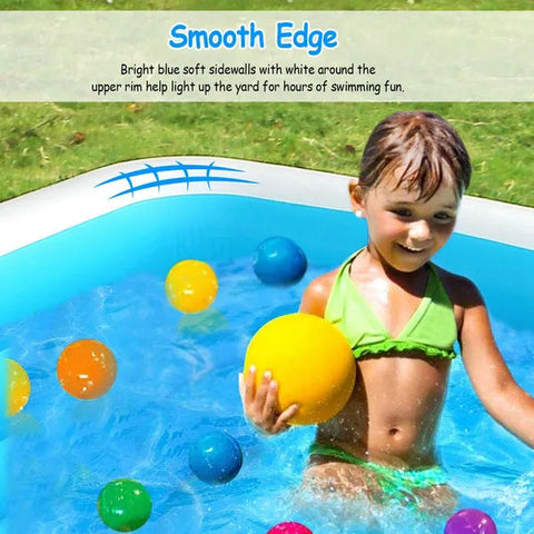 120-Inch Inflatable Family Swimming Pool