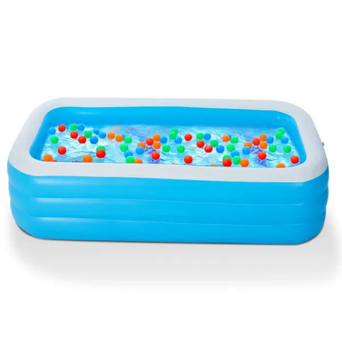 120-Inch Inflatable Family Swimming Pool