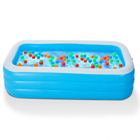120-Inch Inflatable Family Swimming Pool