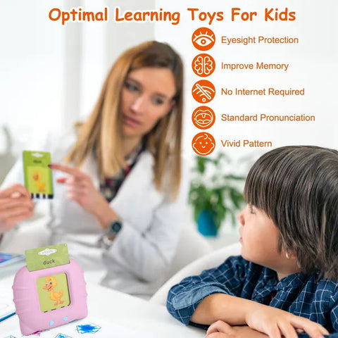 112-Card Talking Flash Cards Electronic Reading Machine