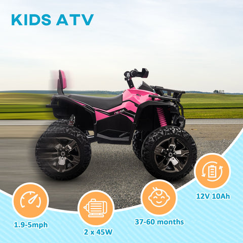 12V Kids Electric 4-Wheeler ATV with Music and Headlights