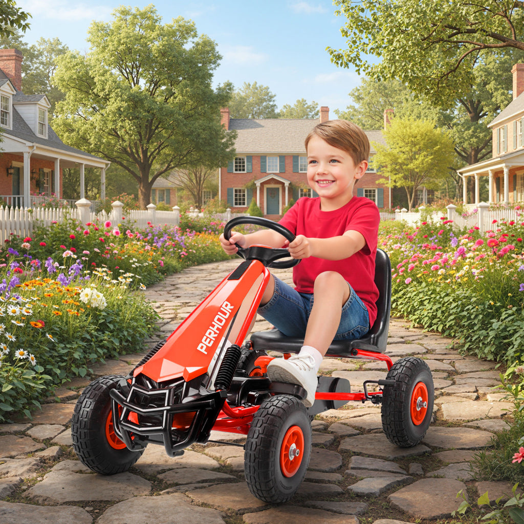 Kids Pedal Go Kart with Adjustable Seat