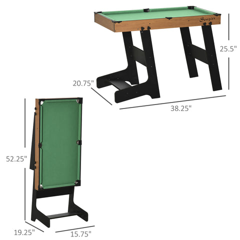 Folding Tabletop Billiards Mini Pool Table Set
