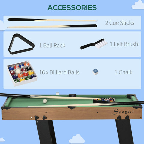 Folding Tabletop Billiards Mini Pool Table Set