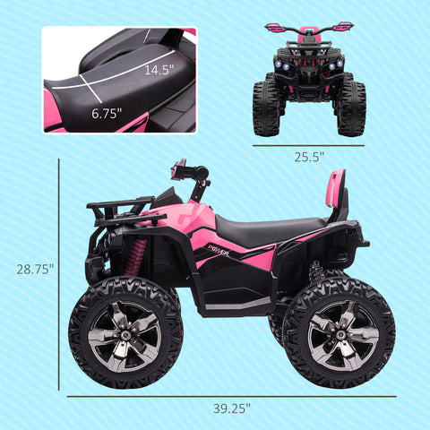 12V Kids Electric 4-Wheeler ATV with Music and Headlights