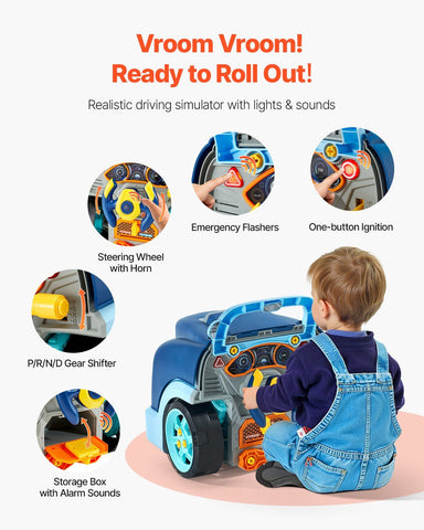 60-Piece Kids Mechanic Car Engine Repair Toy Set