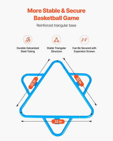 4-Hoop Portable Kids Basketball Stand With Adjustable Heights