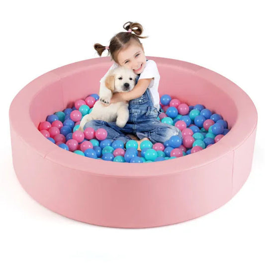 42-Inch Kids Round Foam Ball Pit with Sponge Filling