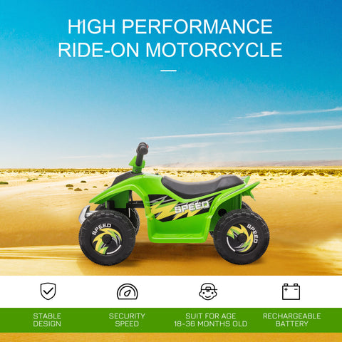 6V Electric Ride-on ATV Quad Toy for Toddlers