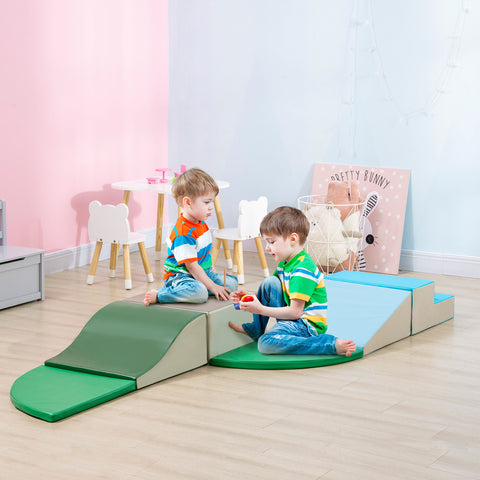 6-Piece Foam Climbing Blocks Soft Play Set for Toddlers
