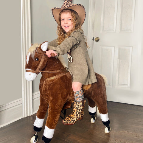 Kids Pedal-Powered Walking Ride-On Toy Horse