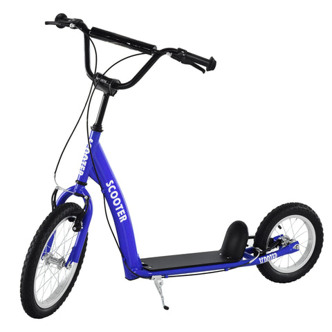 Kids Kick Scooter with Adjustable Handlebar and Inflatable Wheels