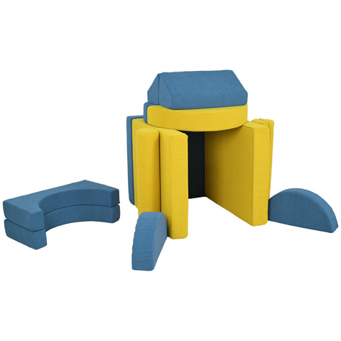 14-Piece Foam Climbing Blocks Indoor Activity Play Set