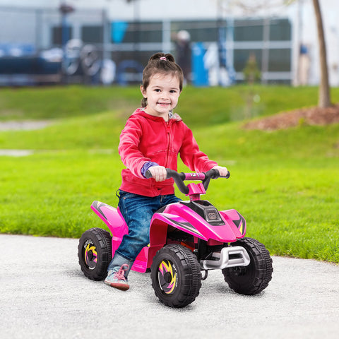 6V Kids ATV 4-Wheeler Ride-On Electric Quad Vehicle Pink