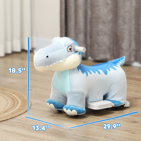 6V Kids Electric Dinosaur Ride-On Toy with Music