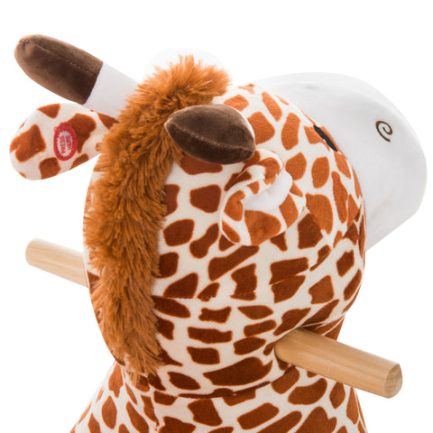 Plush Giraffe Rocking Chair Toy With Sound