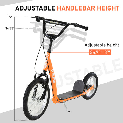 Kids Kick Scooter with Adjustable Handlebar and Dual Brakes