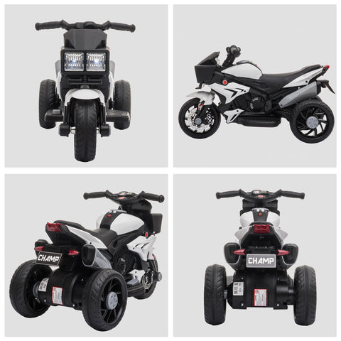 6V Kids Electric Ride-on Motorcycle with Headlights and Music