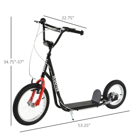 Teens Youth Scooter Ride On Toy with Adjustable Handlebar