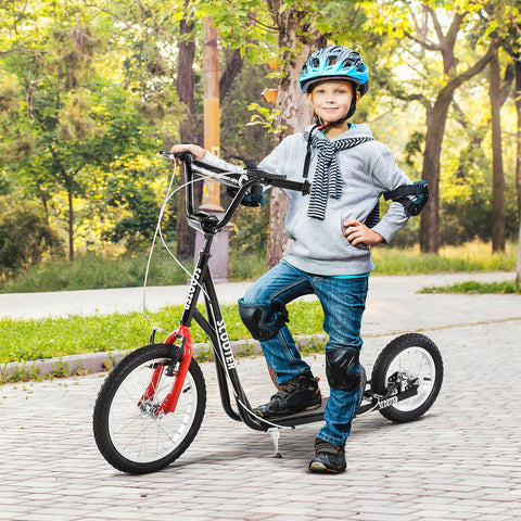 Teens Youth Scooter Ride On Toy with Adjustable Handlebar