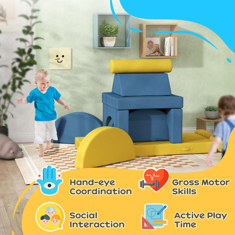 14-Piece Foam Climbing Blocks Indoor Activity Play Set