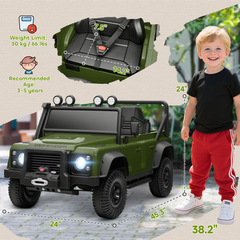 Kids Electric Ride-On Truck with Remote Control and LED Lights