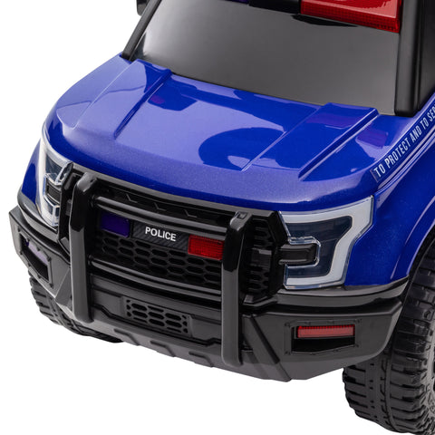 Kids Police Truck Ride-On Car with Working PA System