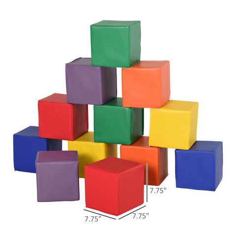 12-Piece Soft Foam Toddler Play Blocks Set